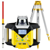 Nivel System NL640G Digital + statyw SJJ1 + łata LS-24 - zielony laser obrotowy 600 m z cyfrowymi spadkami X/Y i czujnikiem RD600 Digital